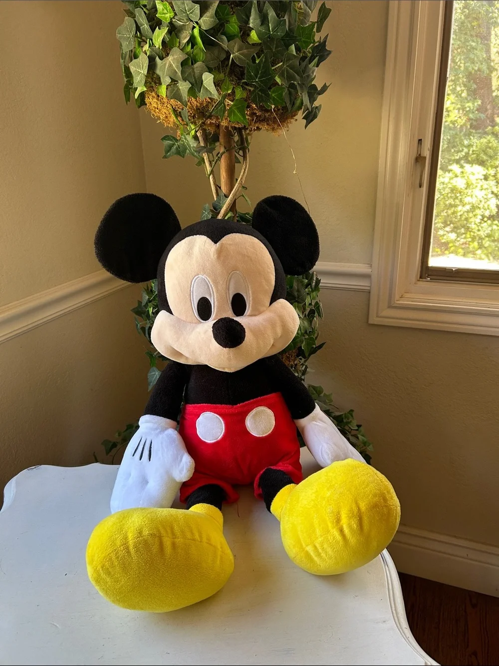 Disney Classic Mickey Mouse Plush - Black, Red, Yellow, Cream, White